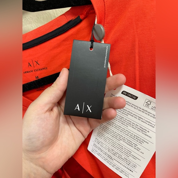 NWT Armani Exchange Logo All Cotton Tee Size M - Picture 4 of 7